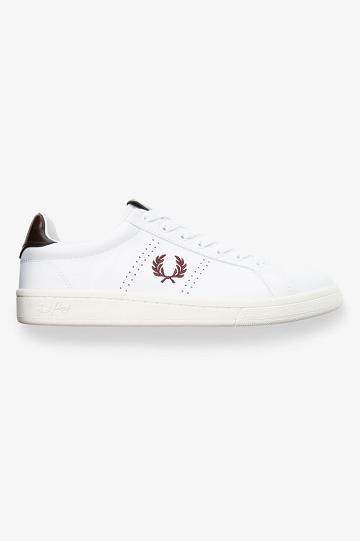 Dámské Obuv Fred Perry B721 Bílé | CZ 1204ILHS